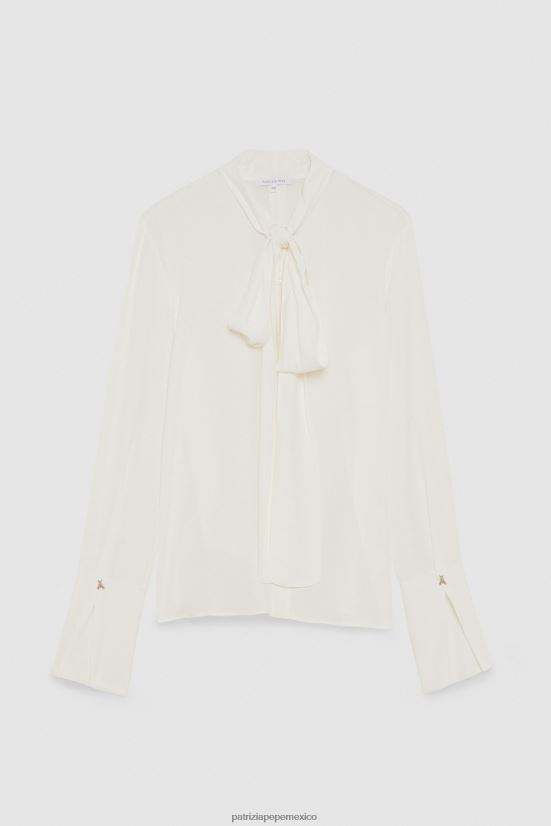 vestir mx Patrizia Pepe mujer camisa de manga larga blanco 66024R104