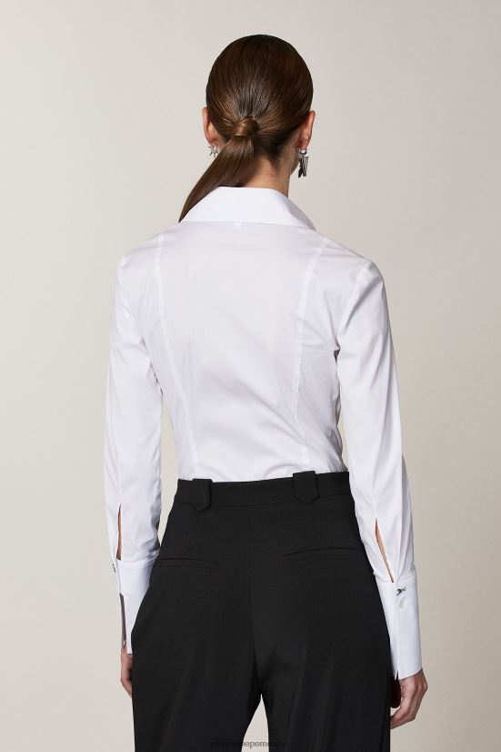 vestir mx Patrizia Pepe mujer mono de camisa otico blanco 66024R584