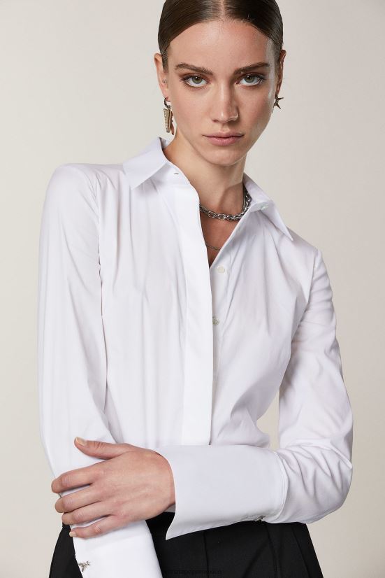 vestir mx Patrizia Pepe mujer mono de camisa otico blanco 66024R584