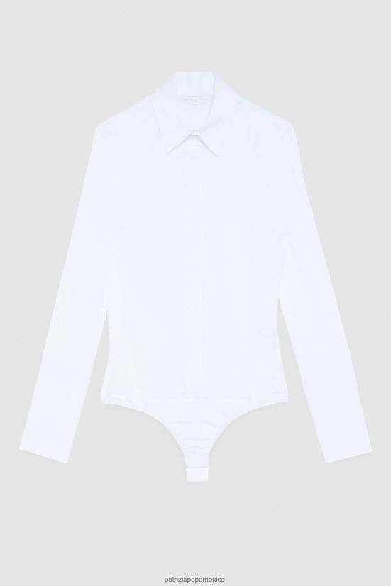 vestir mx Patrizia Pepe mujer mono de camisa otico blanco 66024R584