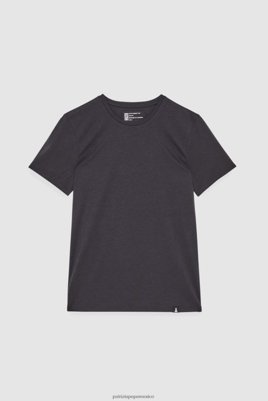 vestir mx Patrizia Pepe hombres camiseta con bragueta de algodón Marina Real 66024R1045