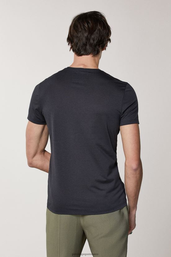 vestir mx Patrizia Pepe hombres camiseta con bragueta de algodón Marina Real 66024R1045