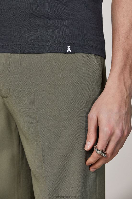 vestir mx Patrizia Pepe hombres camiseta con bragueta de algodón Marina Real 66024R1045