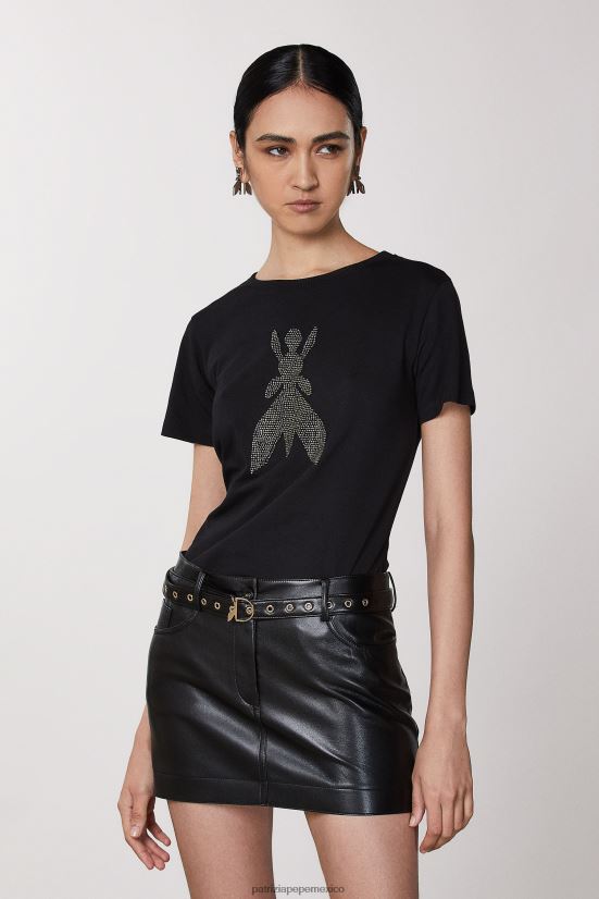 vestir mx Patrizia Pepe mujer camiseta con mosca Nerón 66024R568