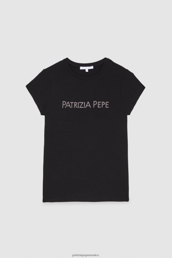 vestir mx Patrizia Pepe mujer camiseta elástica esencial Nerón 66024R685