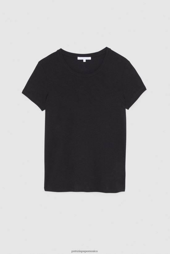 vestir mx Patrizia Pepe mujer camiseta elástica esencial mosca negra 66024R684
