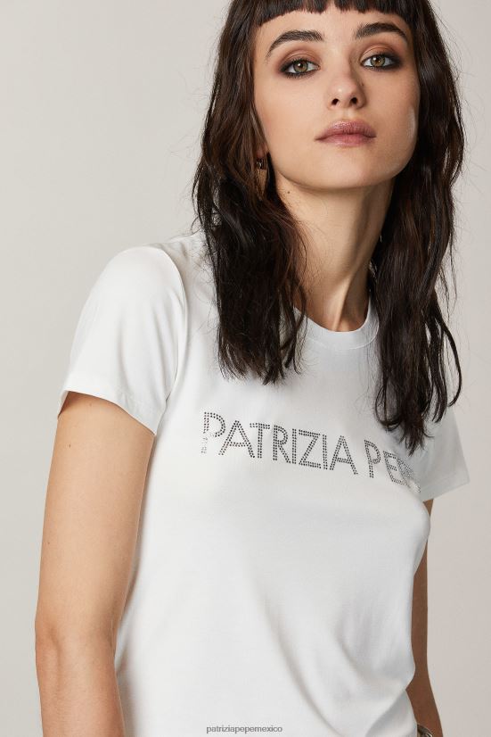 vestir mx Patrizia Pepe mujer camiseta esencial blanco 66024R573