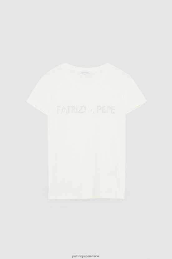 vestir mx Patrizia Pepe mujer camiseta esencial blanco 66024R573