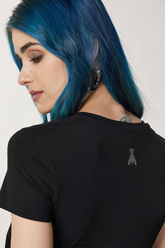 vestir mx Patrizia Pepe mujer camiseta esencial mosca negra 66024R569