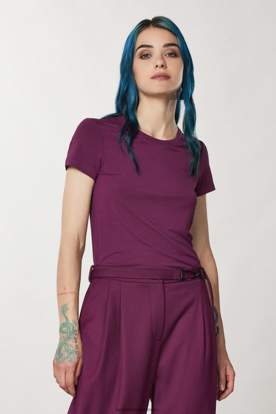 vestir mx Patrizia Pepe mujer camiseta esencial mosca violeta futurista 66024R44