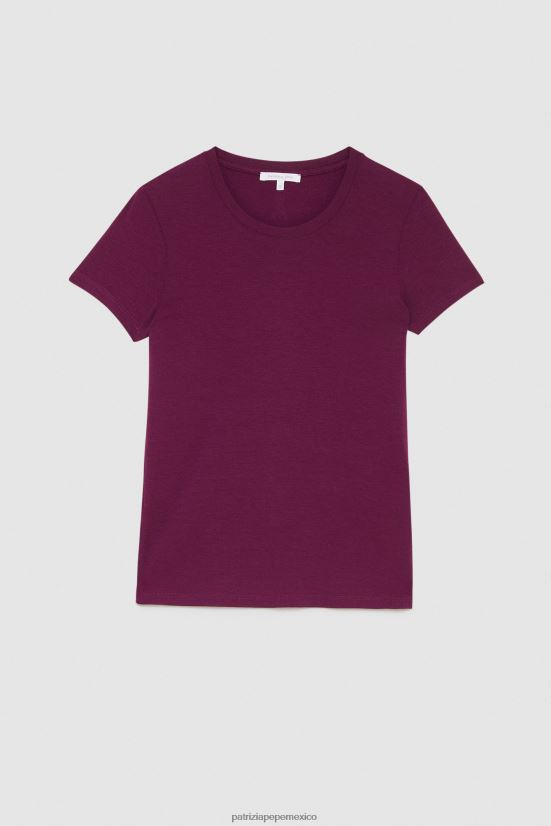 vestir mx Patrizia Pepe mujer camiseta esencial mosca violeta futurista 66024R44