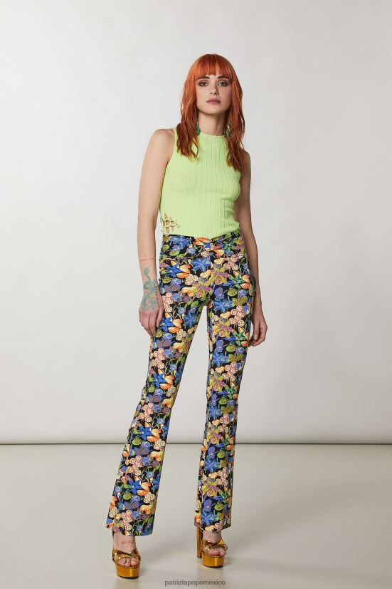 vestir mx Patrizia Pepe mujer body de punto de canalé con aberturas lima de verano 66024R330