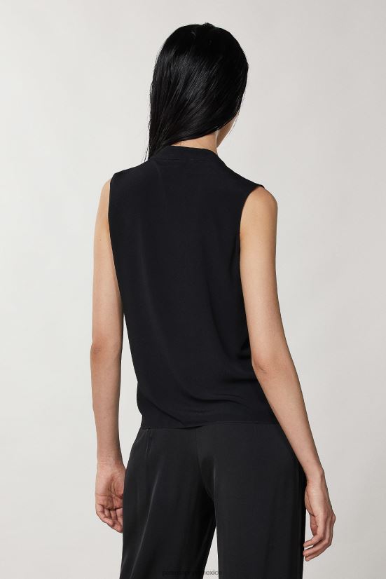 vestir mx Patrizia Pepe mujer camisa sin mangas Nerón 66024R360