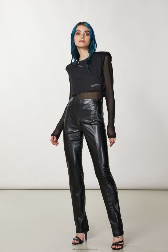 vestir mx Patrizia Pepe mujer camiseta de punto suave Nerón 66024R166