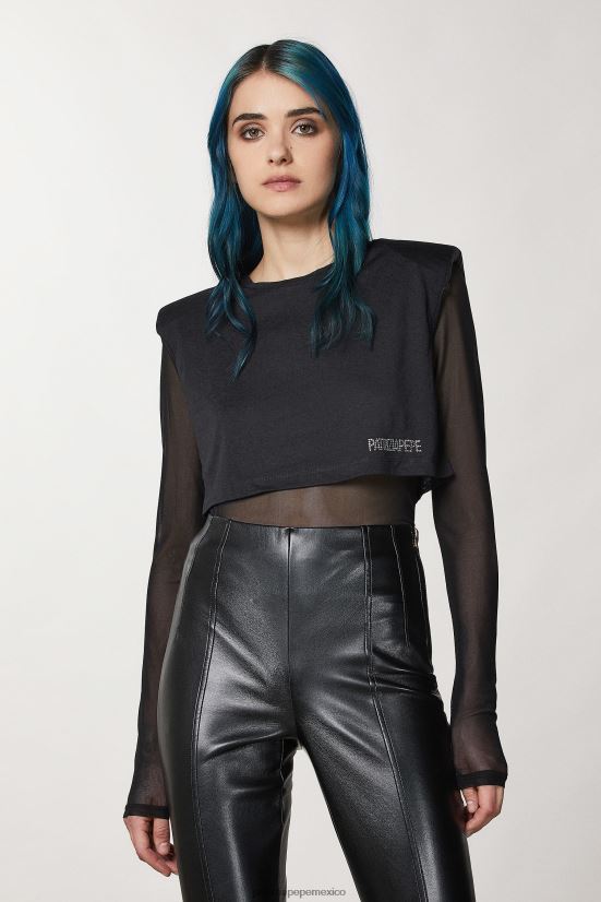 vestir mx Patrizia Pepe mujer camiseta de punto suave Nerón 66024R166