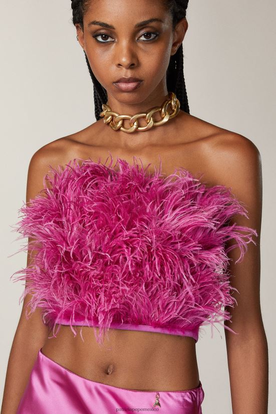 vestir mx Patrizia Pepe mujer corpiño elástico orquídea morada 66024R518