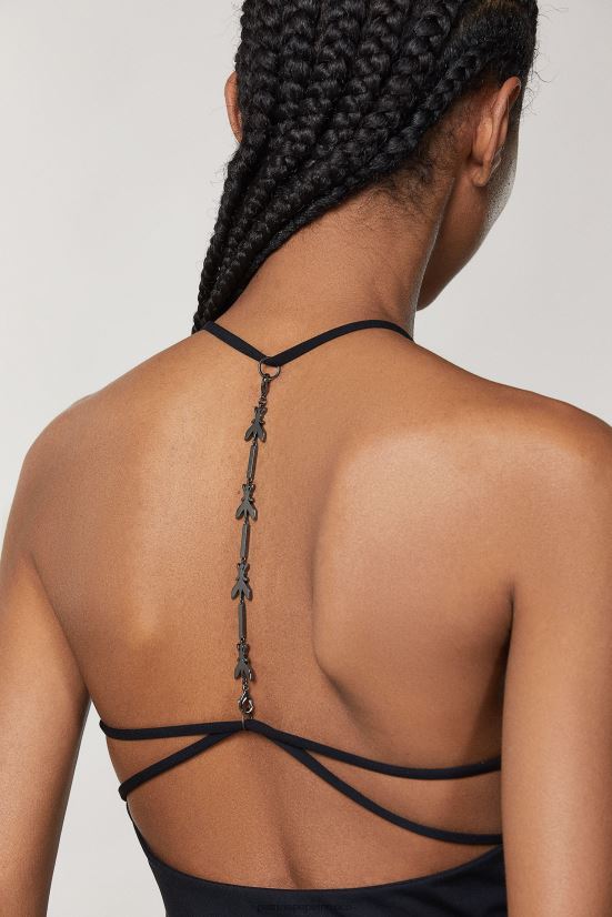 vestir mx Patrizia Pepe mujer top sin mangas de punto Nerón 66024R19