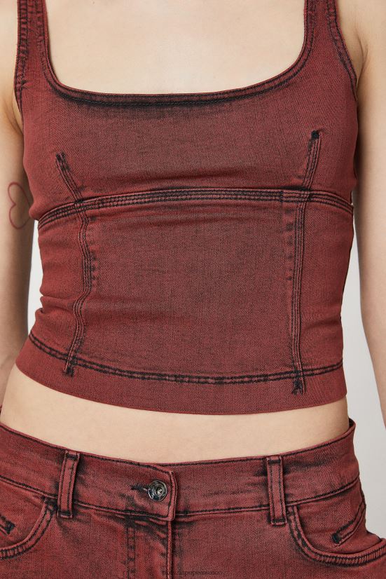 vestir mx Patrizia Pepe mujer top vaquero sin mangas lavado negro marciano 66024R99