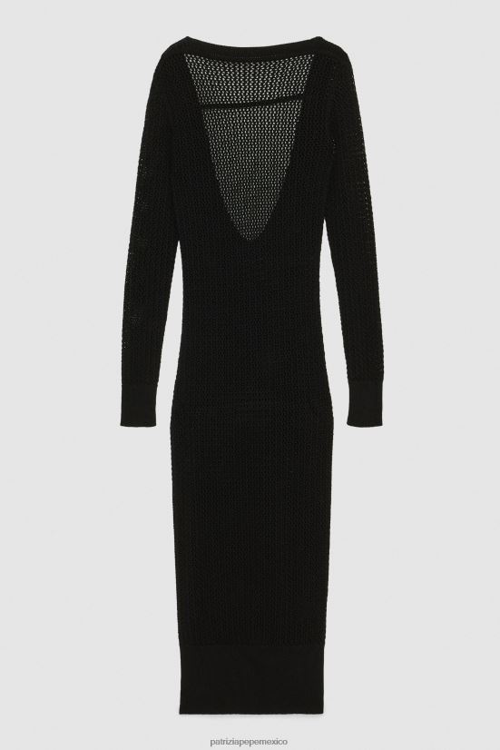 vestir mx Patrizia Pepe mujer vestido ajustado de viscosa Nerón 66024R13