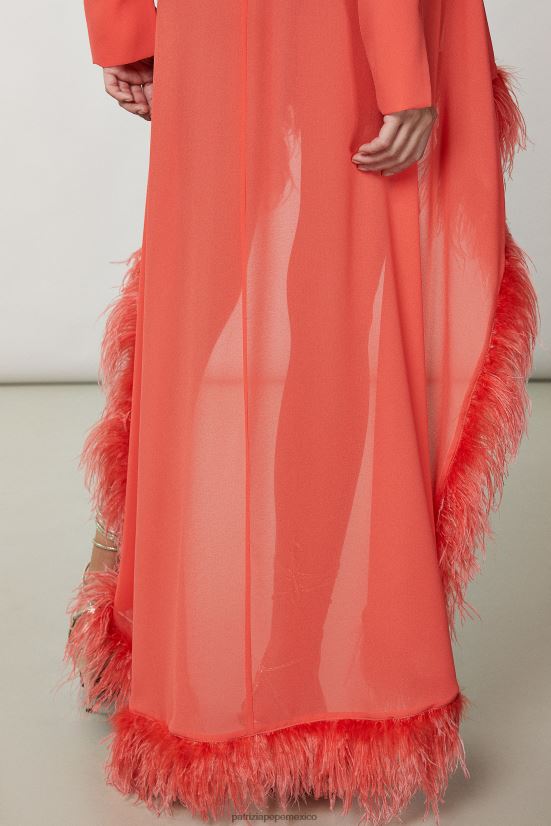 vestir mx Patrizia Pepe mujer vestido con dobladillo asimétrico rosa cosmopolita 66024R279