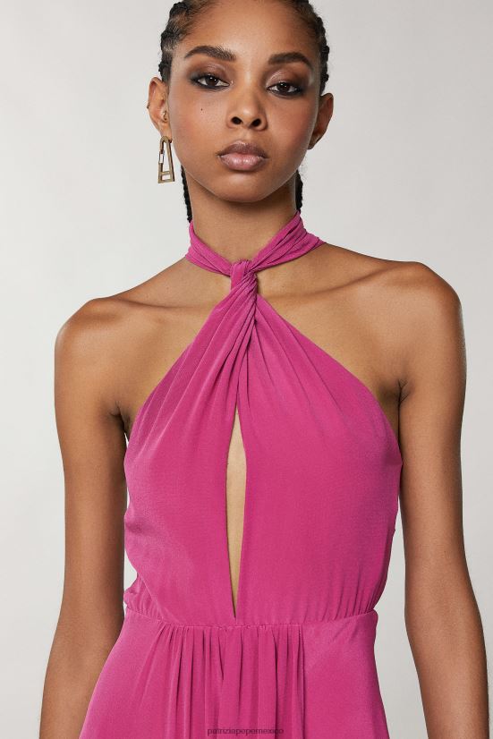 vestir mx Patrizia Pepe mujer vestido de fiesta de crepé ceremonia fucsia 66024R265