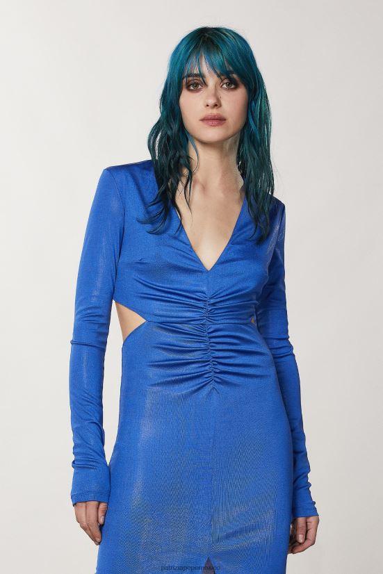 vestir mx Patrizia Pepe mujer vestido largo ajustado rayo azul 66024R2