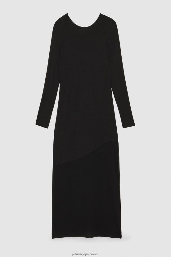 vestir mx Patrizia Pepe mujer vestido largo de punto Nerón 66024R157