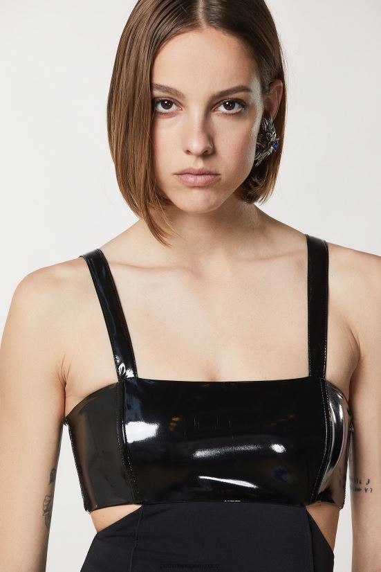 vestir mx Patrizia Pepe mujer vestido ajustado de crepé Nerón 66024R12