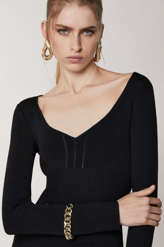 vestir mx Patrizia Pepe mujer vestido de cadena Nerón 66024R510