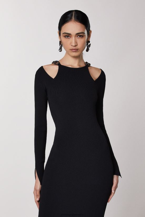 vestir mx Patrizia Pepe mujer vestido de cadena Nerón 66024R511