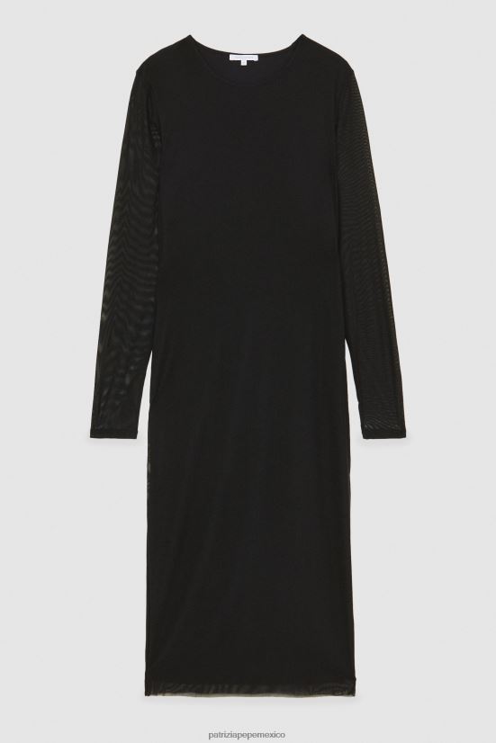 vestir mx Patrizia Pepe mujer vestido largo de tul Nerón 66024R133