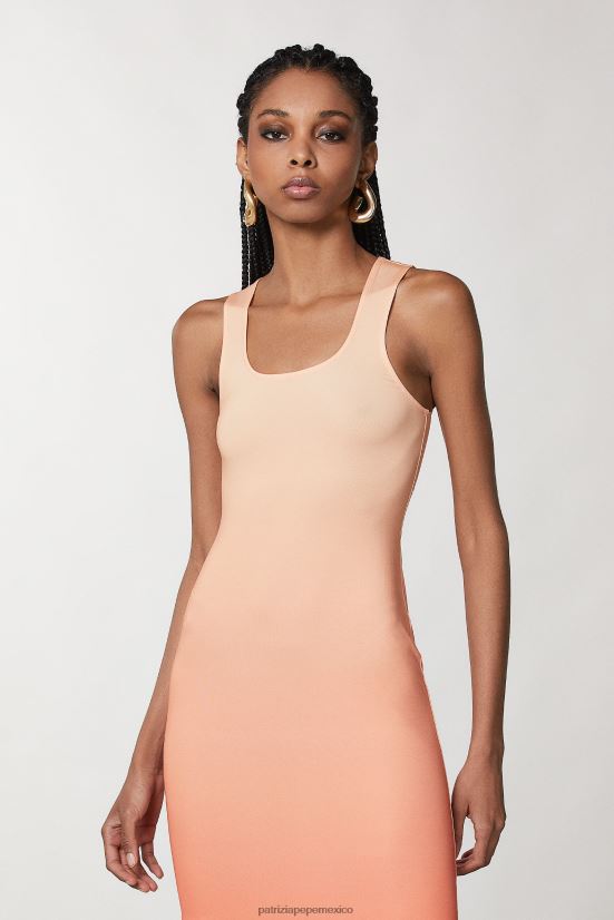 vestir mx Patrizia Pepe mujer vestido largo sin mangas impresión de degradación astral 66024R59
