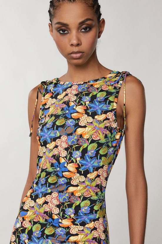 vestir mx Patrizia Pepe mujer vestido midi de punto flor metaversa 66024R693