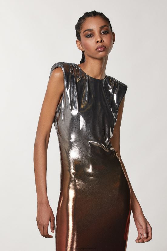 vestir mx Patrizia Pepe mujer vestido sin mangas de punto plataorangedegrad136 66024R90