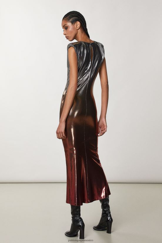 vestir mx Patrizia Pepe mujer vestido sin mangas de punto plataorangedegrad136 66024R90