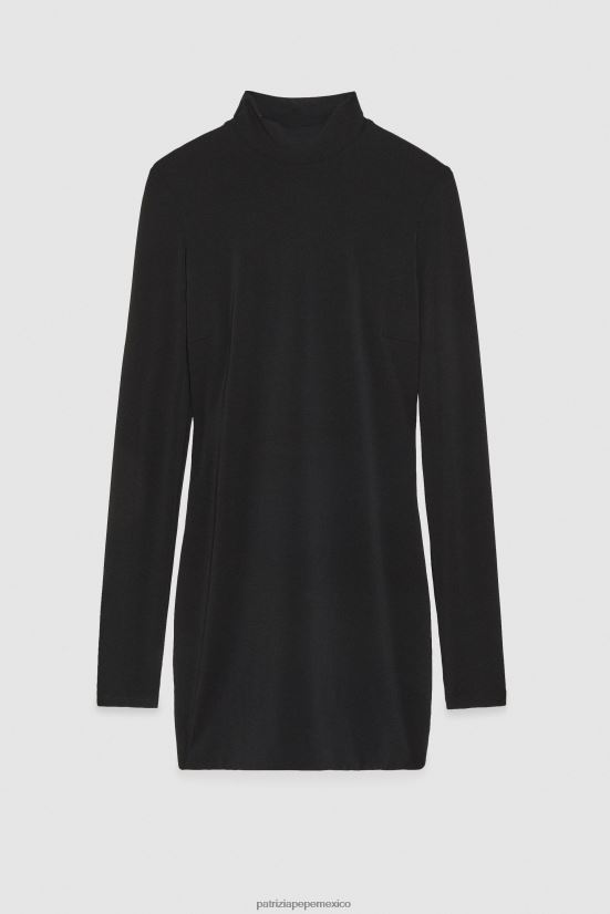 vestir mx Patrizia Pepe mujer mini vestido sin espalda Nerón 66024R679