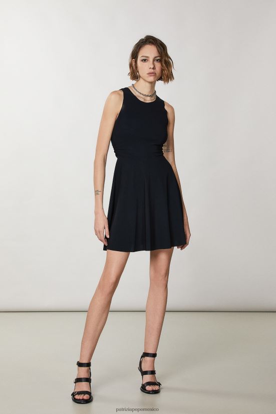 vestir mx Patrizia Pepe mujer vestido corto esencial Nerón 66024R324