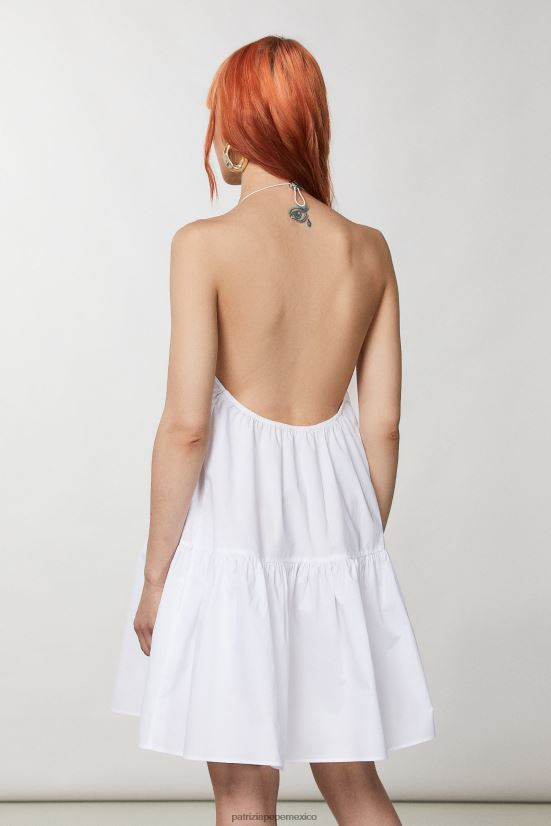 vestir mx Patrizia Pepe mujer vestido extragrande esencial otico blanco 66024R367