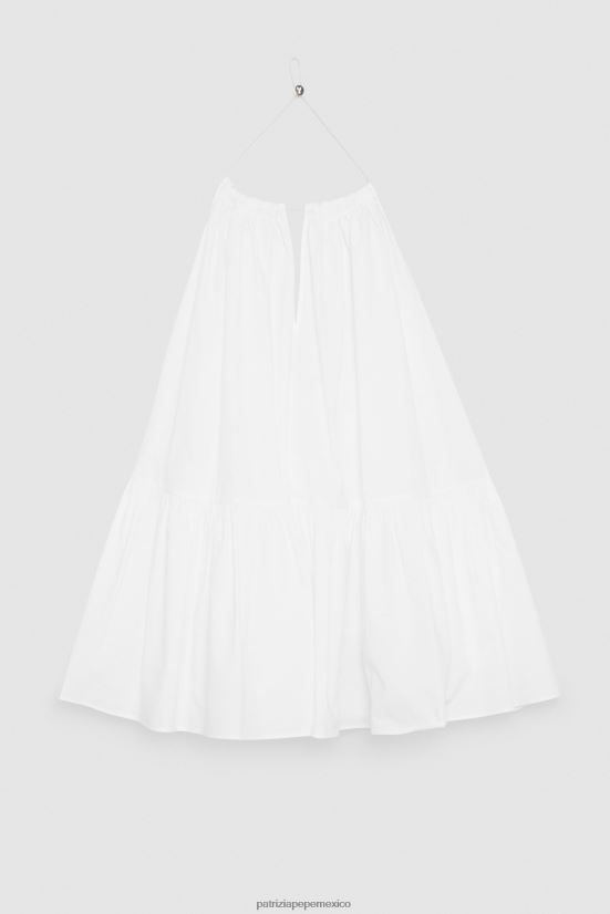 vestir mx Patrizia Pepe mujer vestido extragrande esencial otico blanco 66024R367
