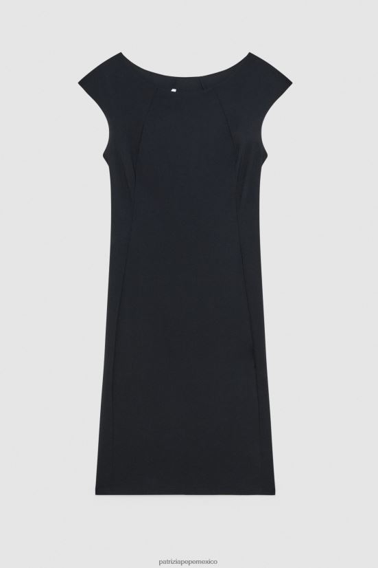 vestir mx Patrizia Pepe mujer vestido tubo corto Nerón 66024R698