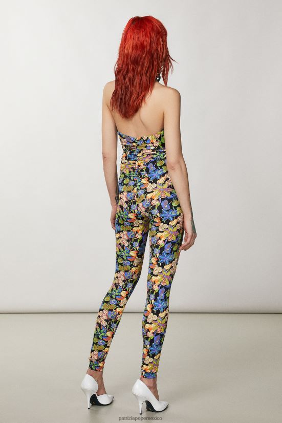 vestir mx Patrizia Pepe mujer mono ajustado con cuello halter flor metaversa 66024R327
