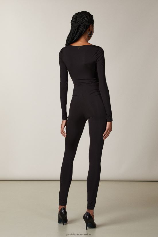 vestir mx Patrizia Pepe mujer mono de punto con detalle de nudo Nerón 66024R514