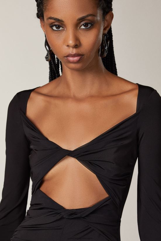 vestir mx Patrizia Pepe mujer mono de punto con detalle de nudo Nerón 66024R514