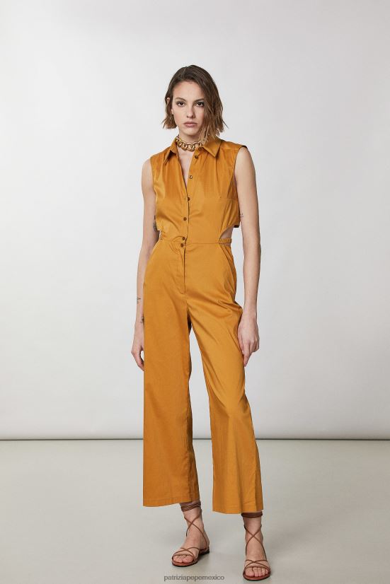 vestir mx Patrizia Pepe mujer mono palazzo esencial caramelo de verano 66024R222
