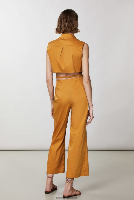 vestir mx Patrizia Pepe mujer mono palazzo esencial caramelo de verano 66024R222